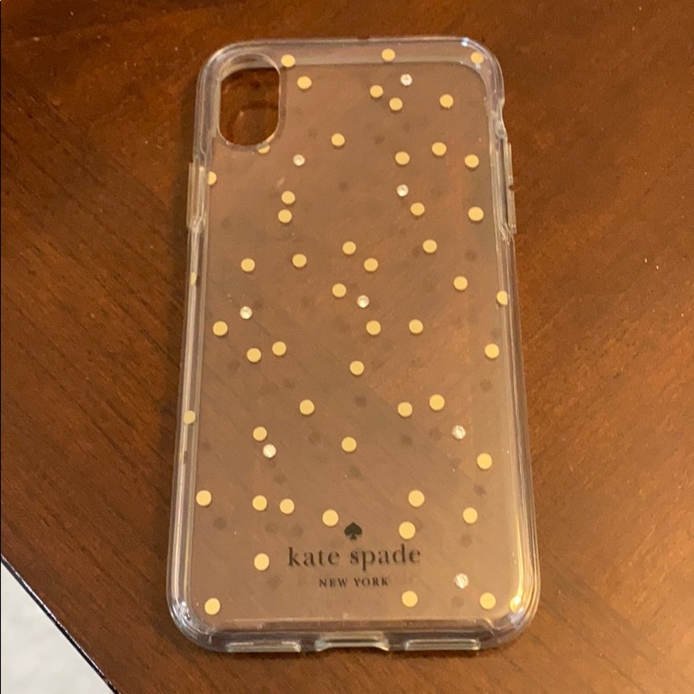 Clear Polka Dot Kate Spade iPhone X/XS Phone Case